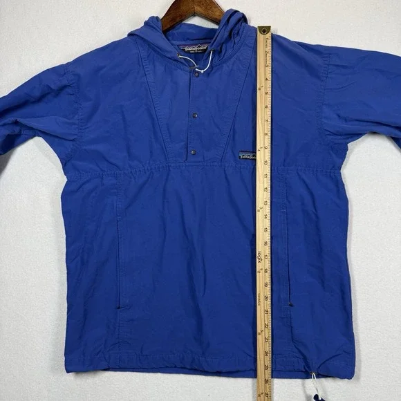 Patagonia Snap-T Anorak Mens S 1998 Blue Vintage Hooded Pullover Windbreaker USA - Picture 10 of 10